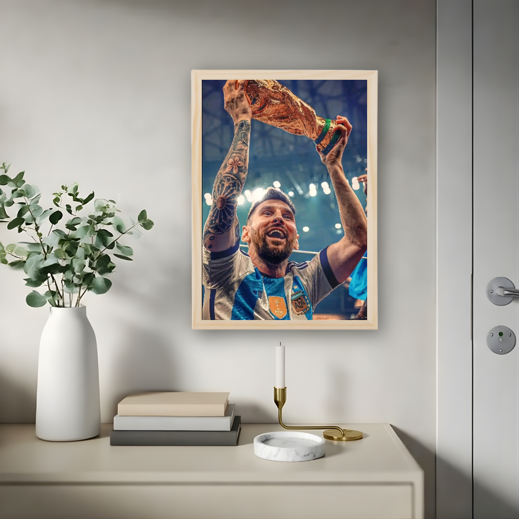 Lionel Messi Framed Poster – Premium Wall Art
