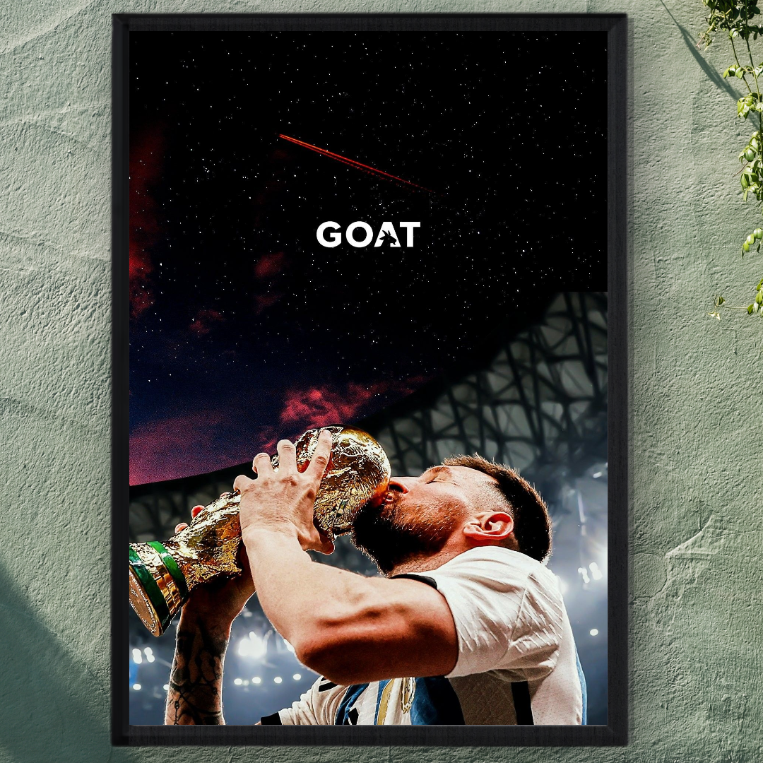 Lionel Messi Framed Print – Aesthetic Wall Decor