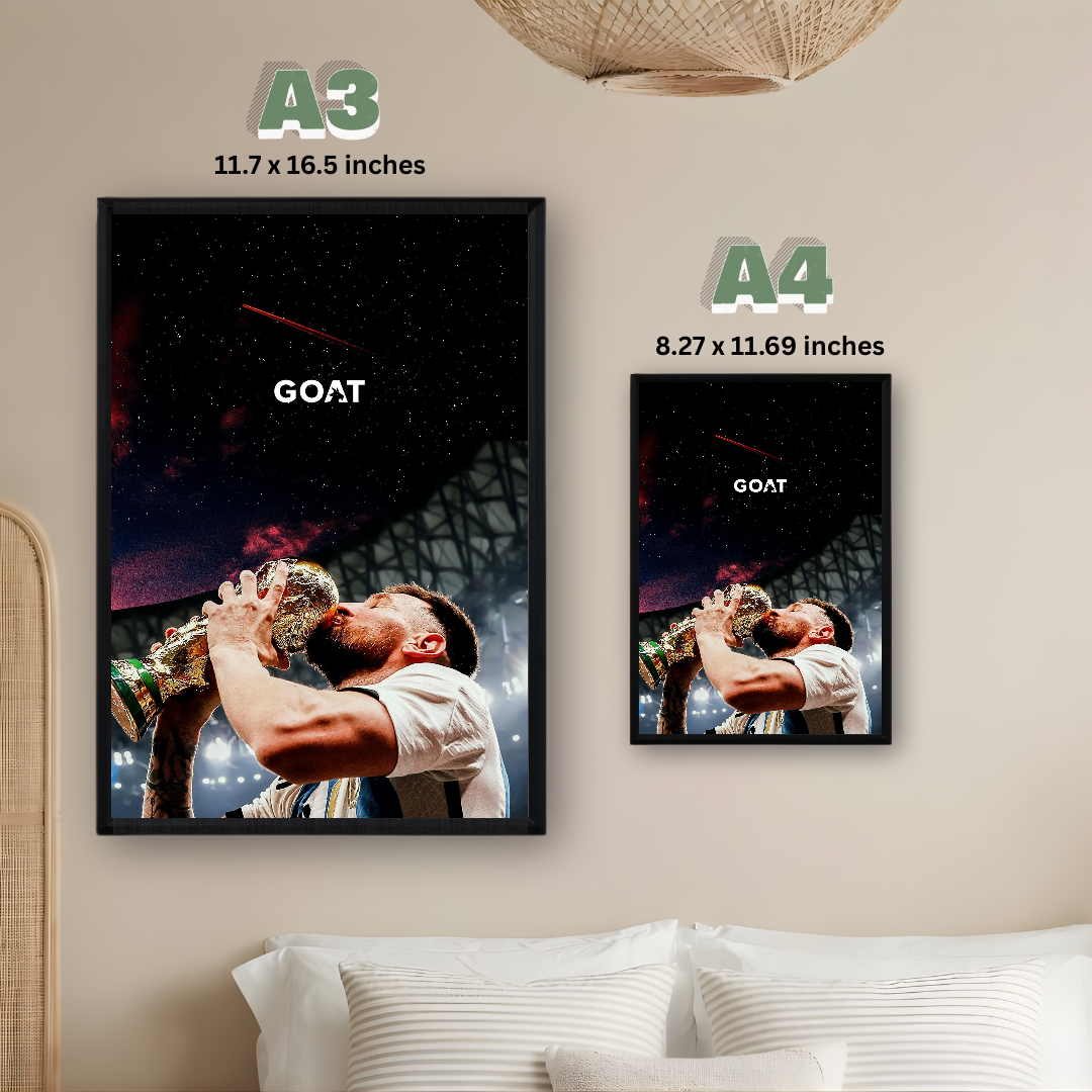 Lionel Messi Framed Print – Aesthetic Wall Decor