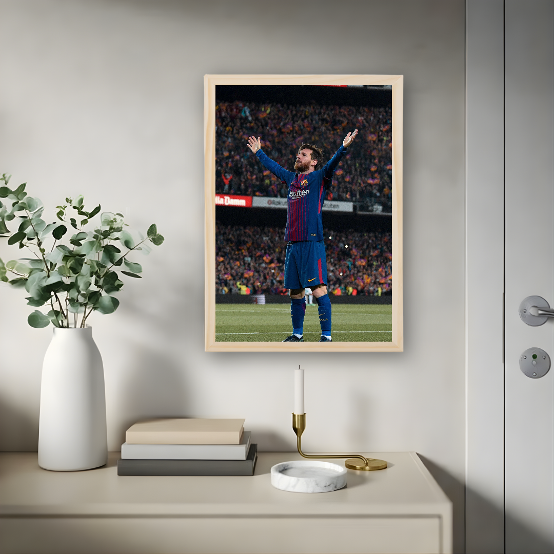 Lionel Messi Framed Print – Aesthetic Wall Decor