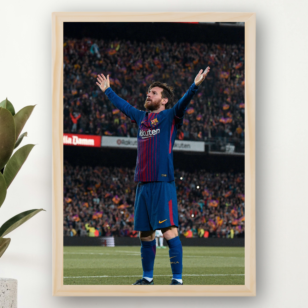 Lionel Messi Framed Print – Aesthetic Wall Decor