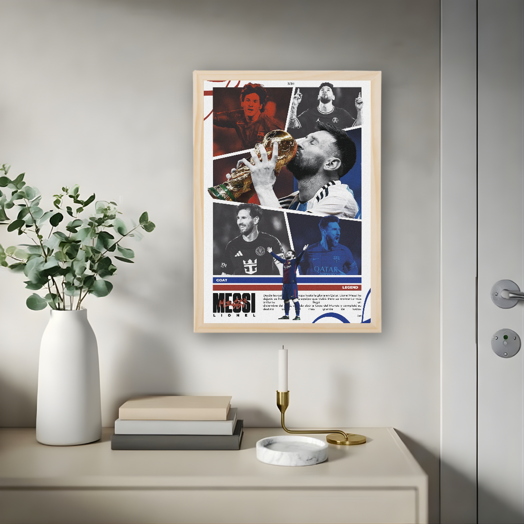 Lionel Messi Framed Print – Aesthetic Wall Decor