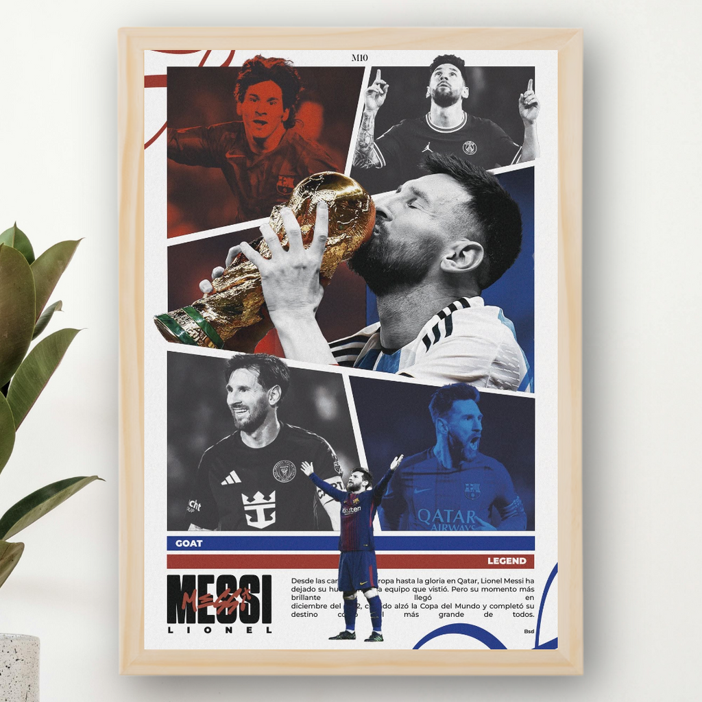 Lionel Messi Framed Print – Aesthetic Wall Decor