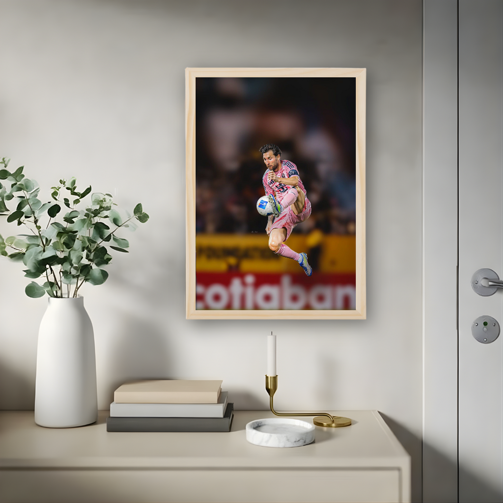 Lionel Messi Framed Print – Aesthetic Wall Decor