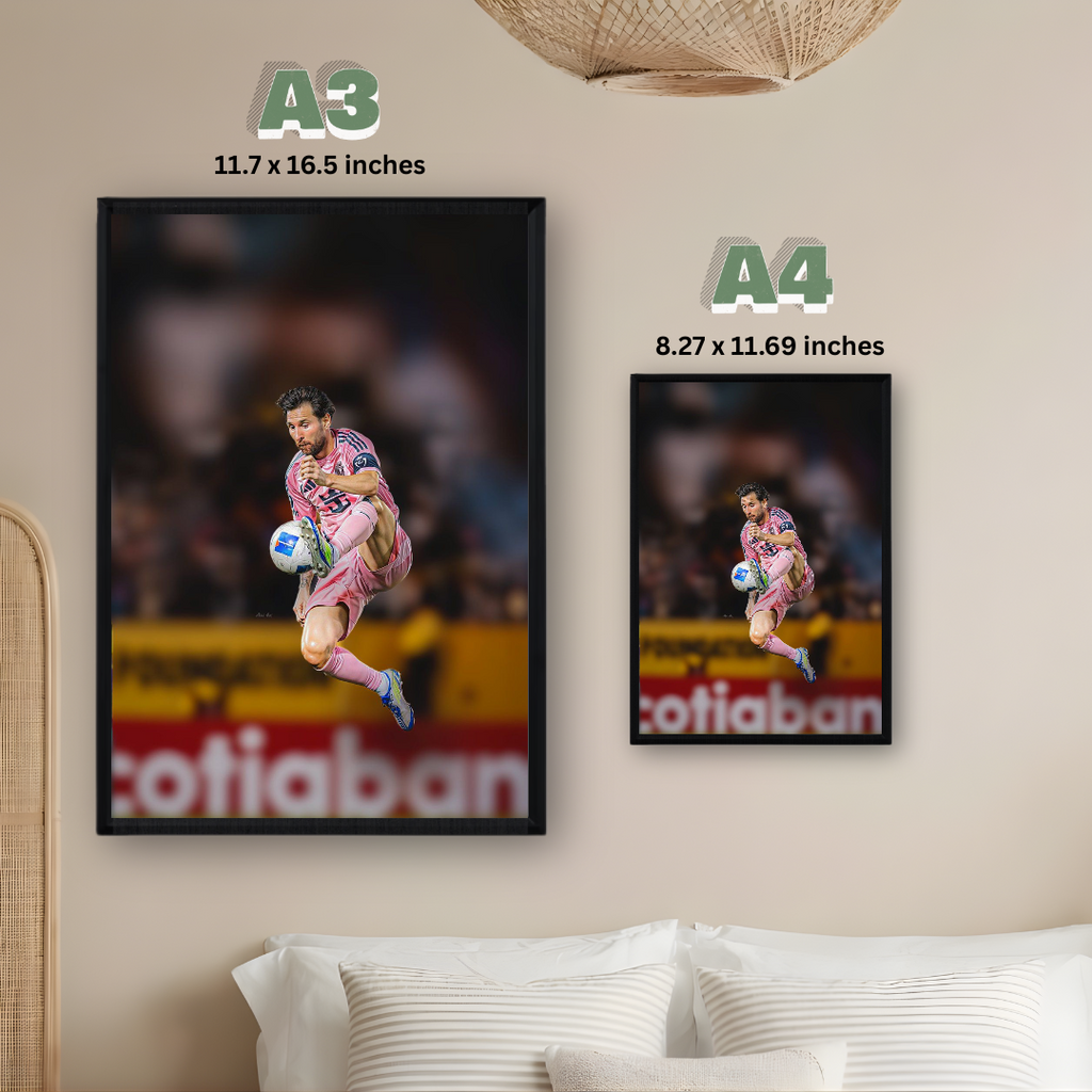 Lionel Messi Framed Print – Aesthetic Wall Decor