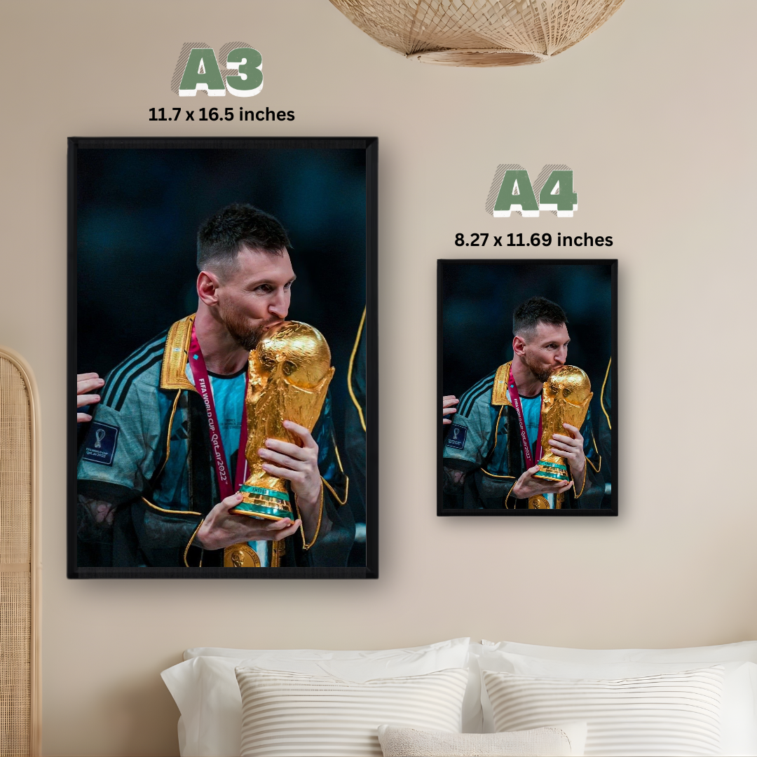 Lionel Messi Framed Poster – Premium Wall Art