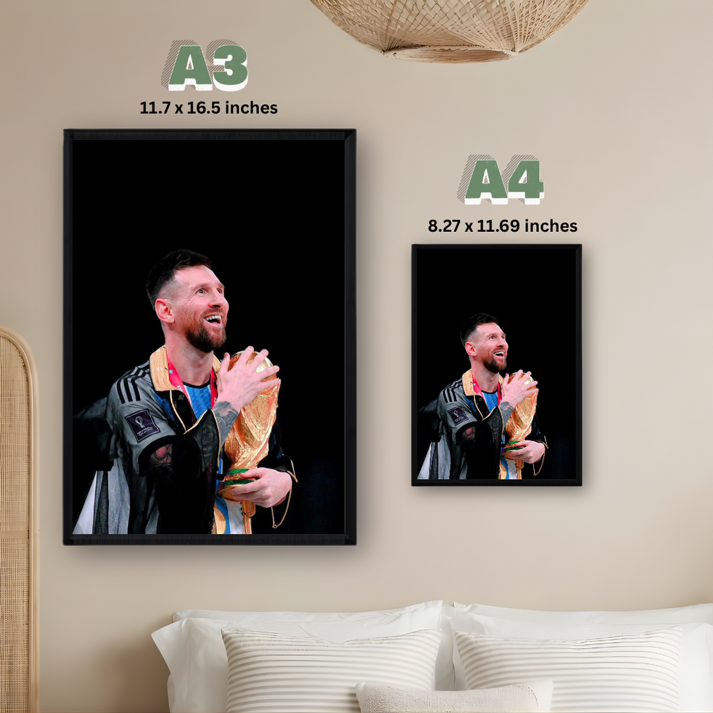 Lionel Messi Framed Print – Aesthetic Wall Decor