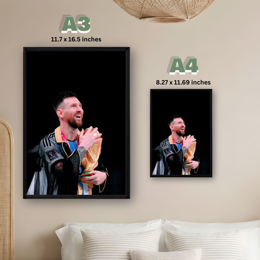 Lionel Messi Framed Print – Aesthetic Wall Decor
