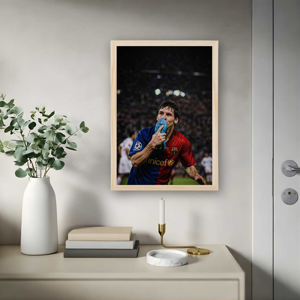 Lionel Messi Framed Poster – Premium Wall Art