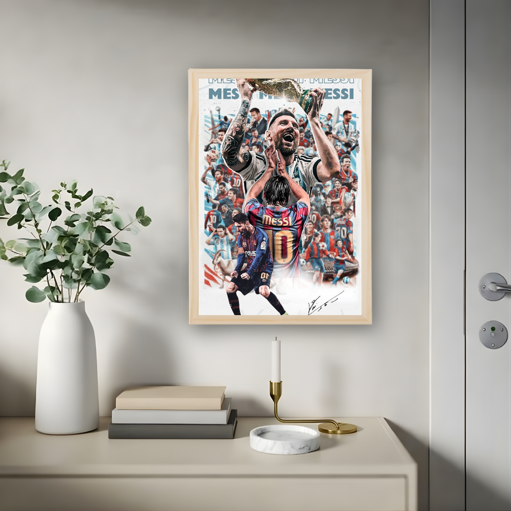 Lionel Messi Framed Print – Aesthetic Wall Decor