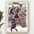 Lionel Messi Framed Print – Aesthetic Wall Decor