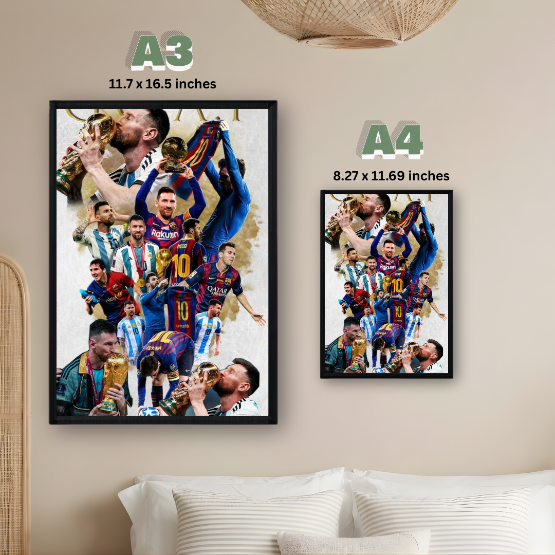 Lionel Messi Poster – Modern Room Decor