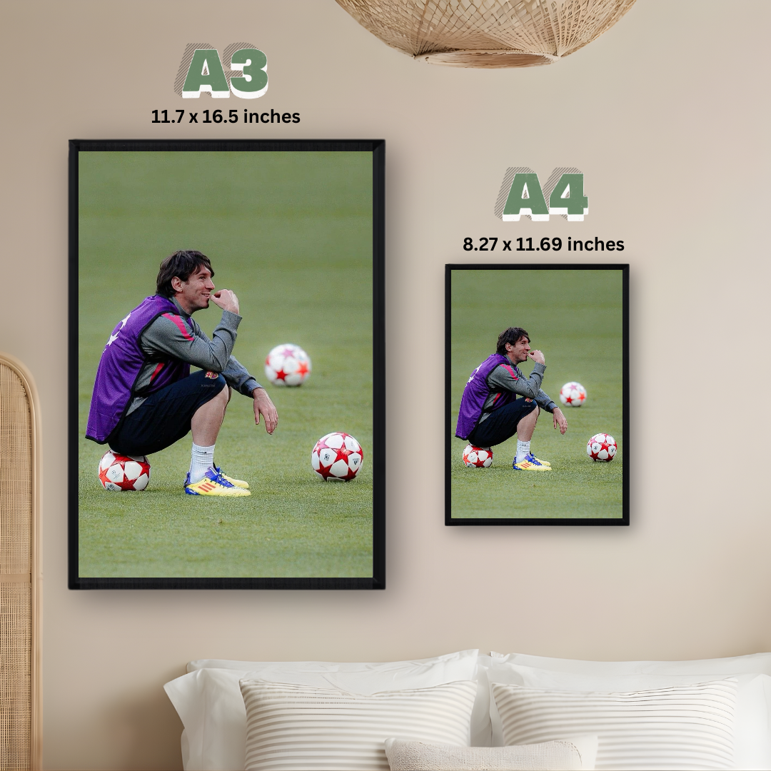 Lionel Messi Framed Print – Aesthetic Wall Decor