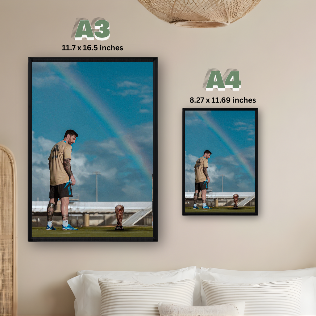 Lionel Messi Framed Print – Aesthetic Wall Decor