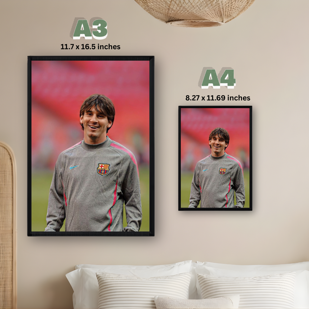 Lionel Messi Framed Poster – Premium Wall Art