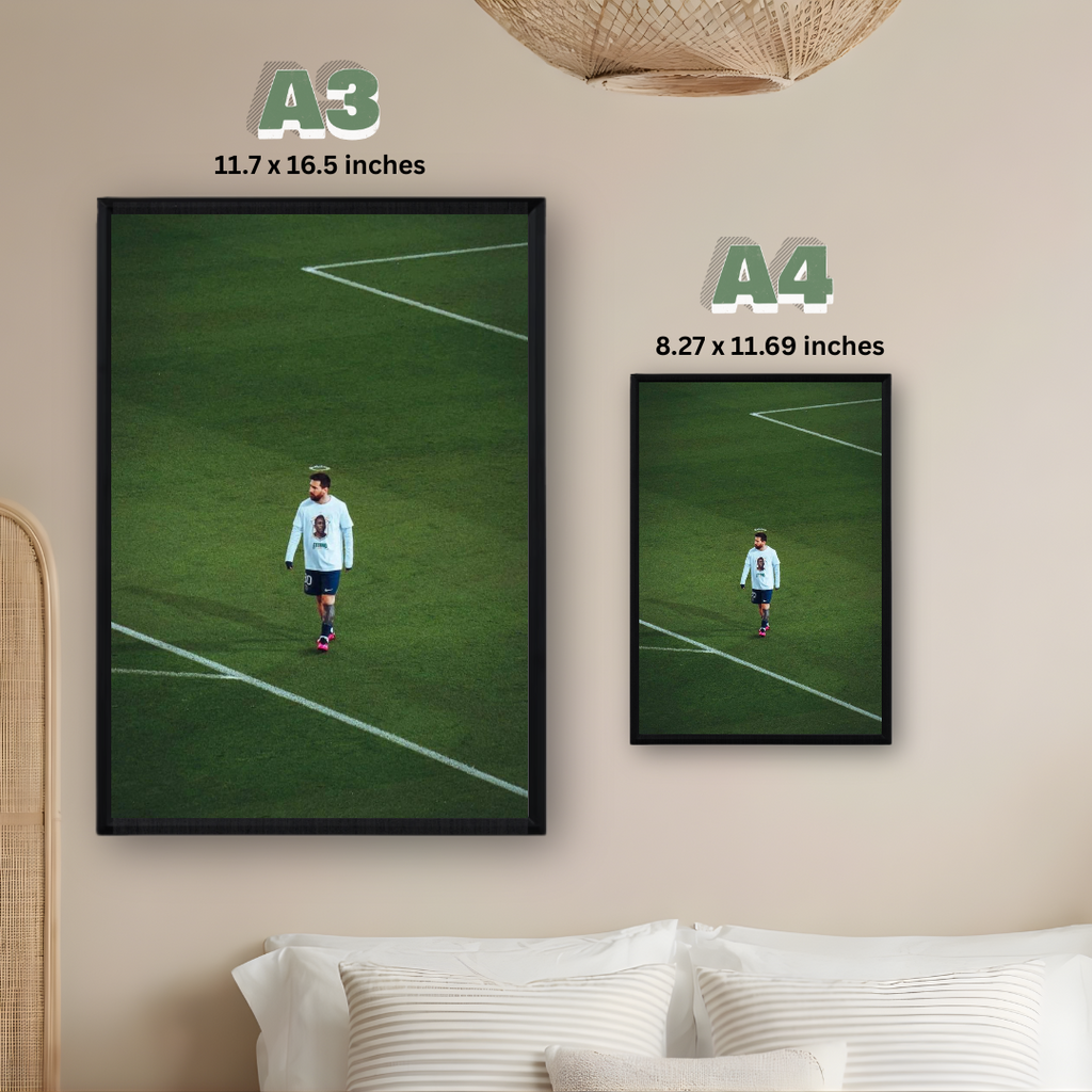 Lionel Messi Framed Print – Aesthetic Wall Decor