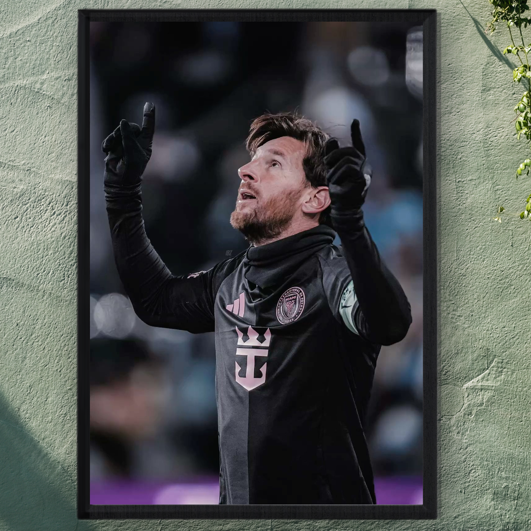Lionel Messi Framed Poster – Premium Wall Art