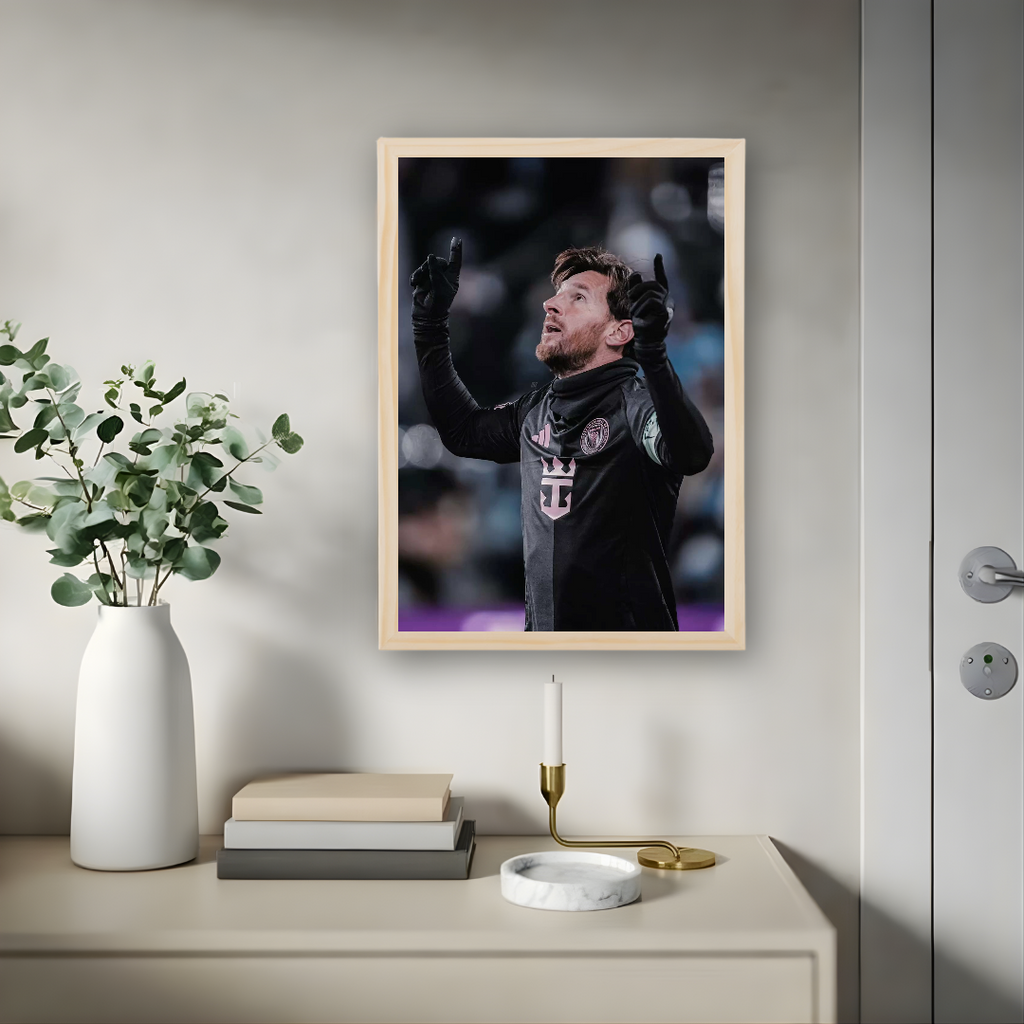 Lionel Messi Framed Poster – Premium Wall Art