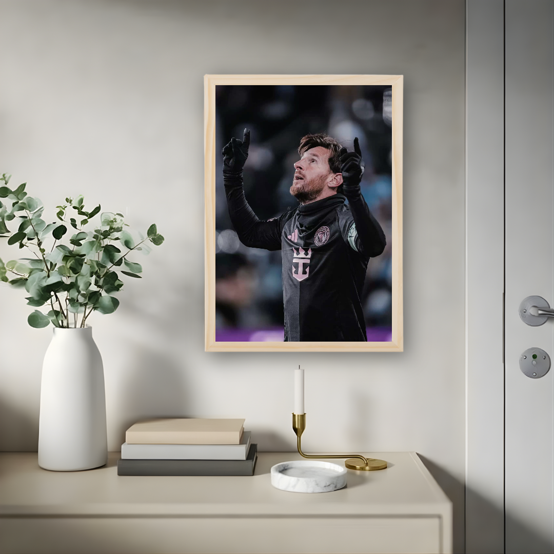 Lionel Messi Framed Poster – Premium Wall Art