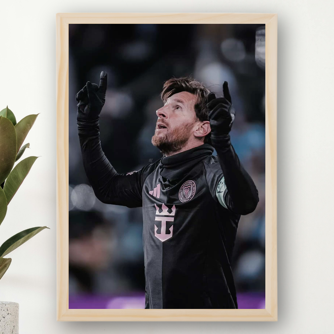 Lionel Messi Framed Poster – Premium Wall Art