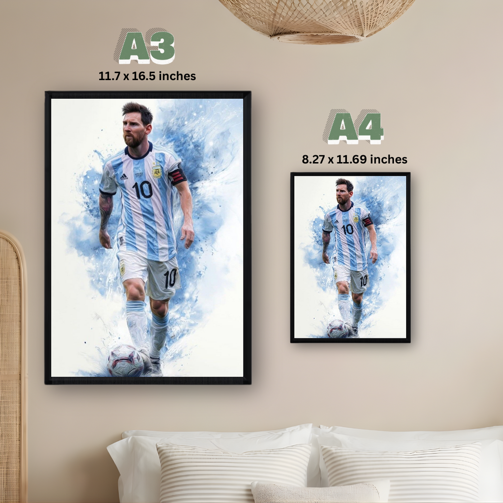 Lionel Messi Poster – Modern Room Decor