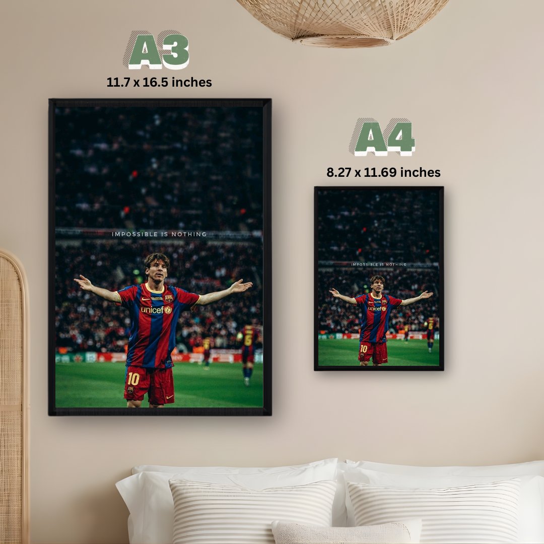Lionel Messi Poster – Modern Room Decor