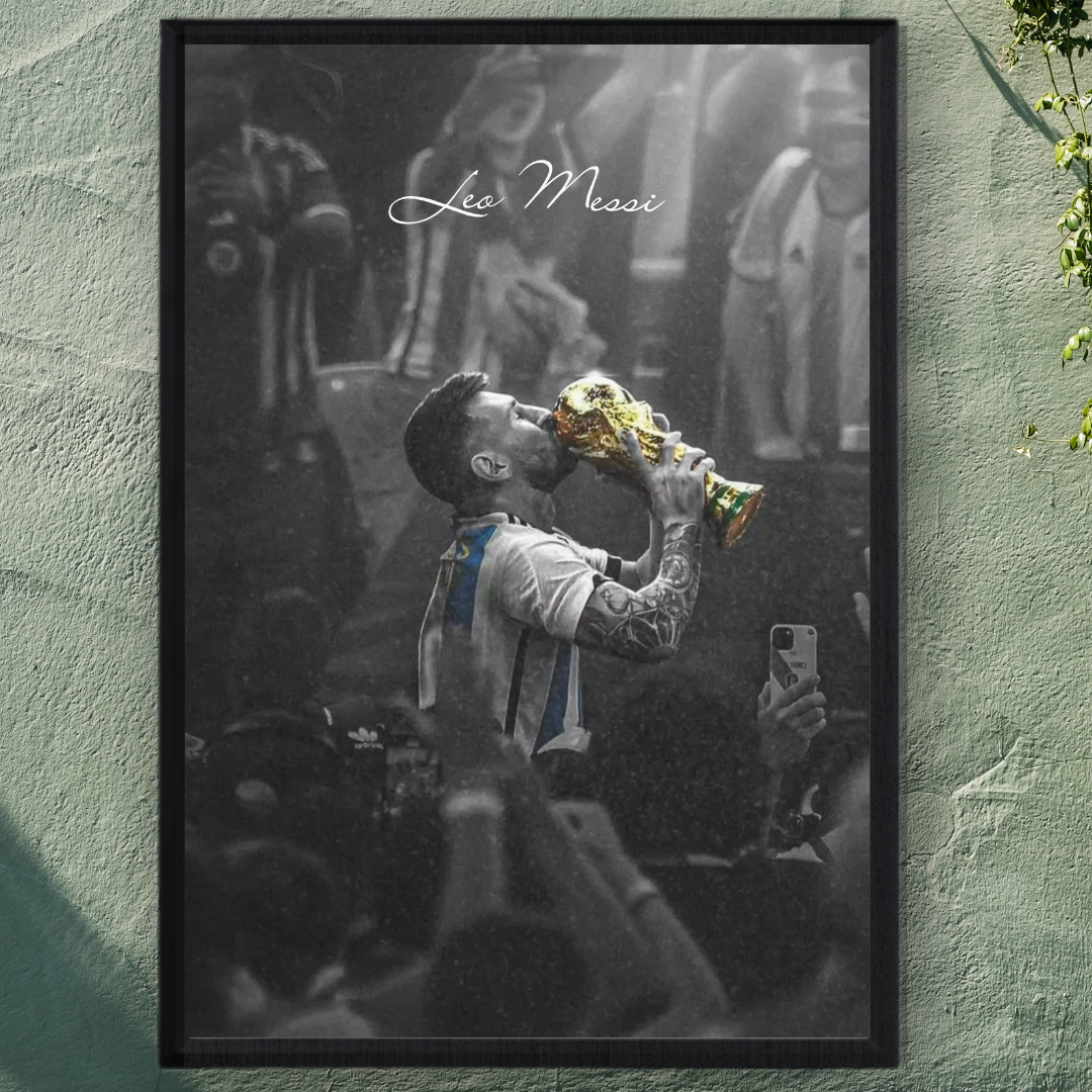 Lionel Messi Framed Poster – Premium Wall Art