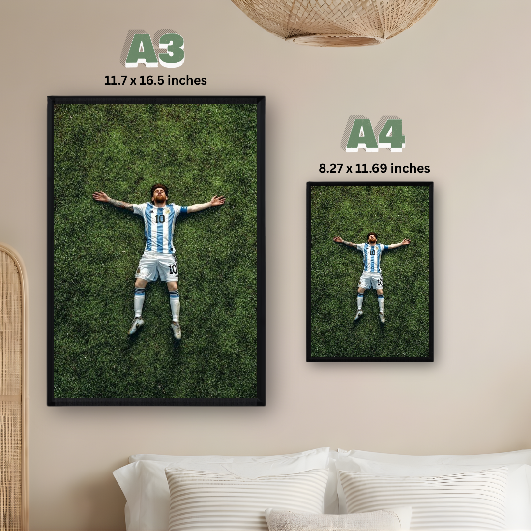 Lionel Messi Framed Poster – Premium Wall Art