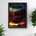 Stranger Things A4 Framed Poster – Wall Art