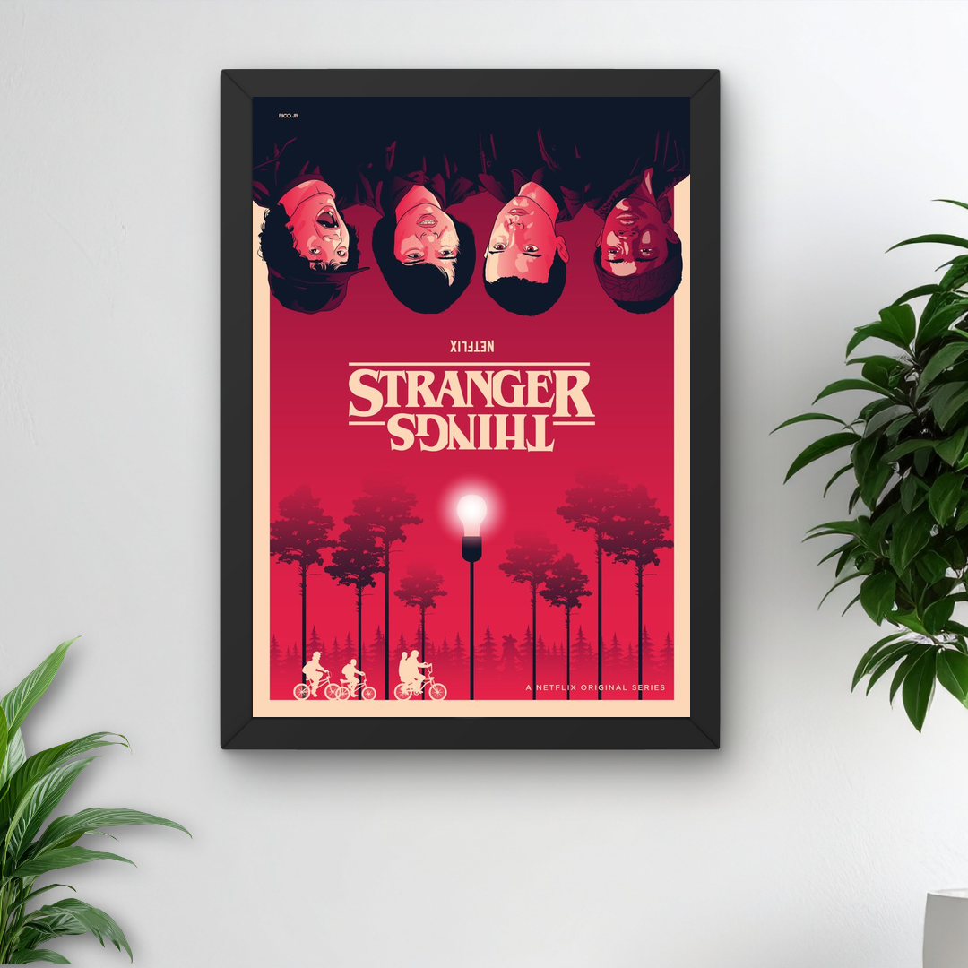 Stranger Things Poster A4 Framed Gift
