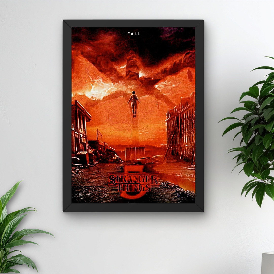 Stranger Things Poster A4 Framed Gift