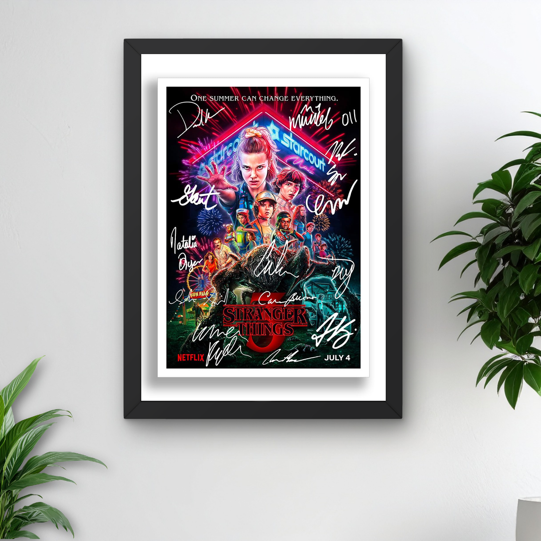 Stranger Things Framed Poster – Aesthetic Print