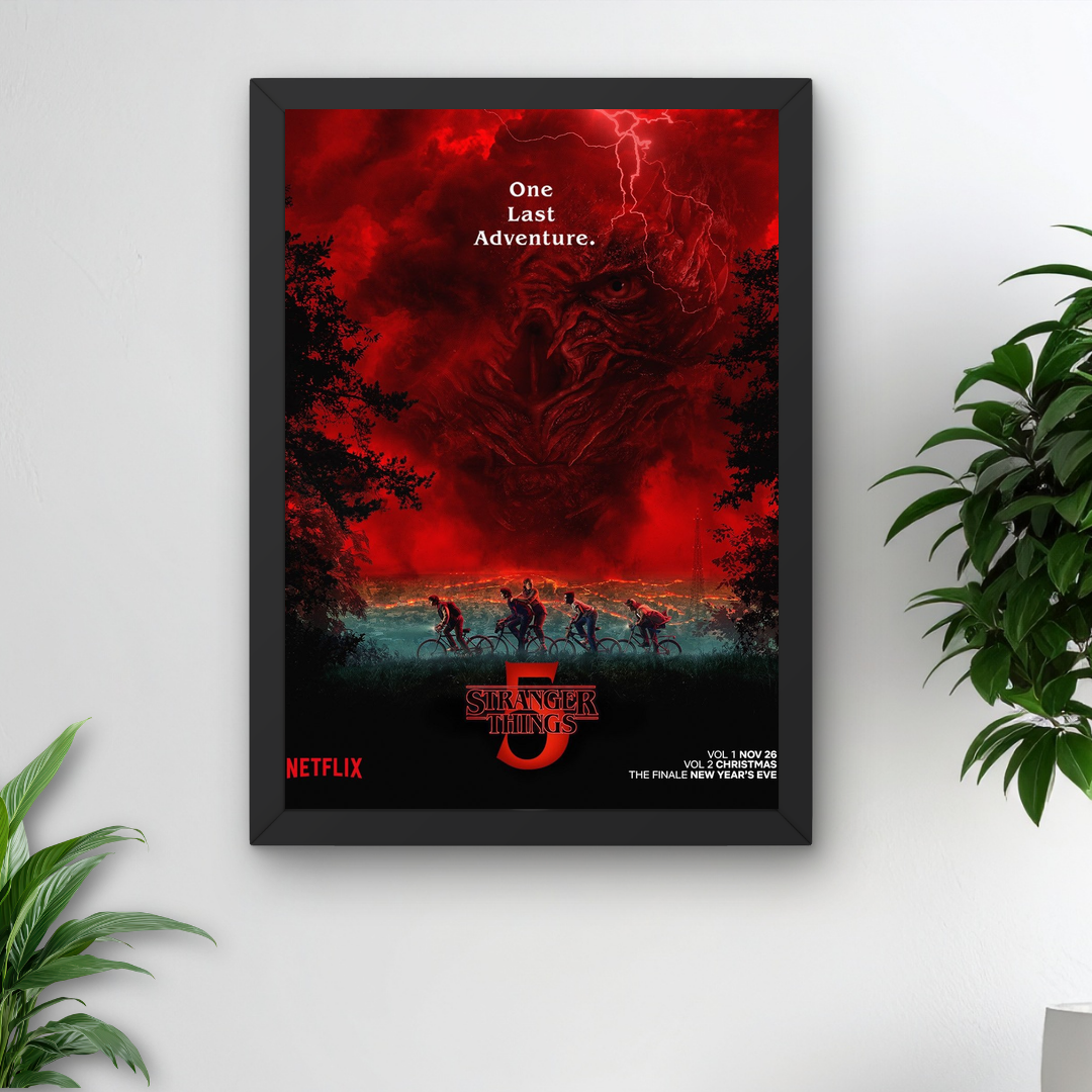 Stranger Things Framed Poster – Aesthetic Print