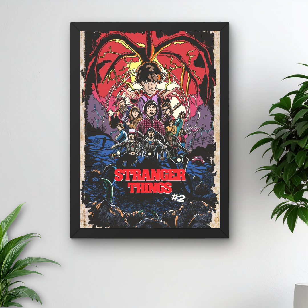 Stranger Things Framed Poster – Aesthetic Print