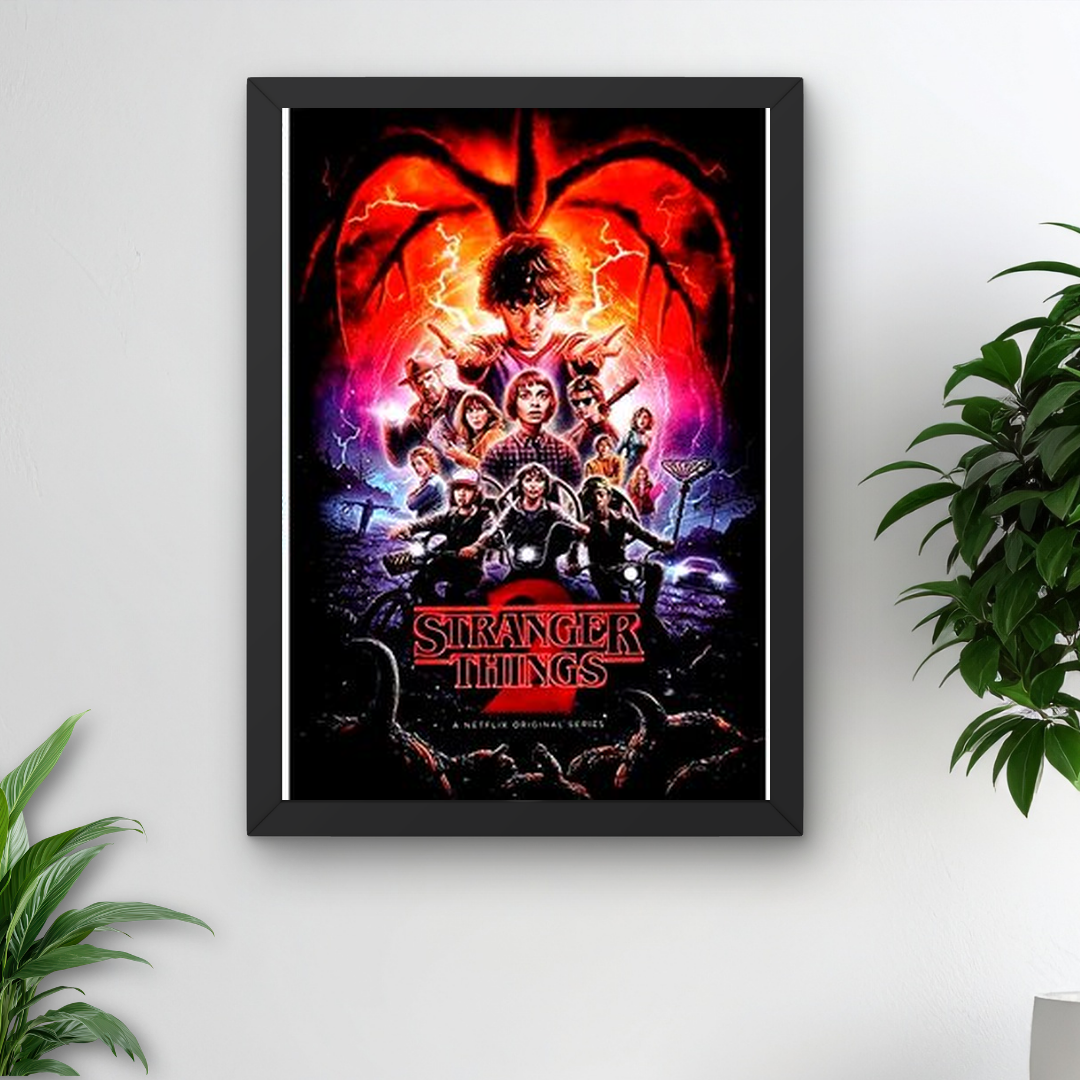 Stranger Things Framed Poster – Aesthetic Print
