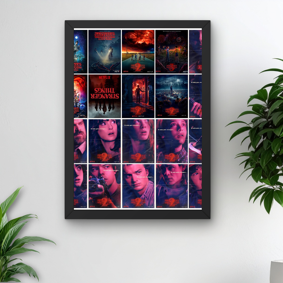 Stranger Things Poster A4 Framed Gift