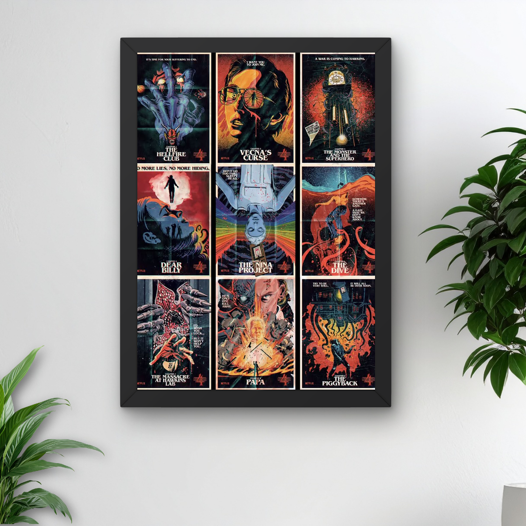 Stranger Things Wall Art Poster – Bedroom Decor