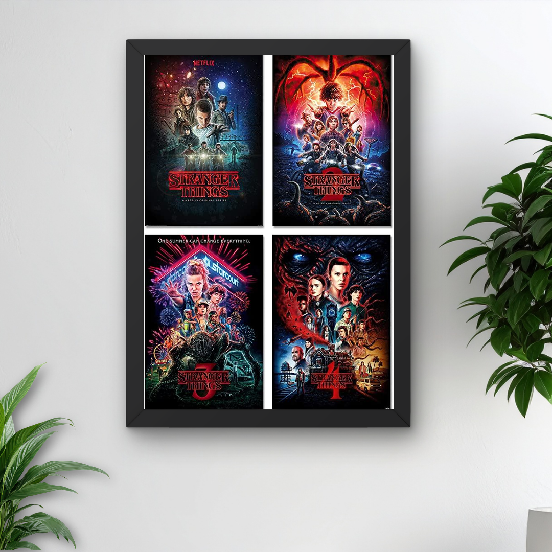 Stranger Things Poster A4 Framed Gift