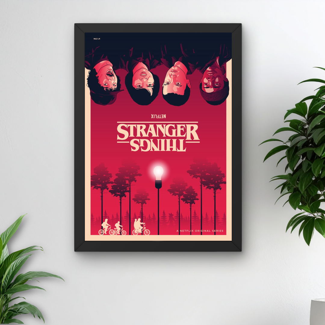 Stranger Things Framed Poster – Aesthetic Print