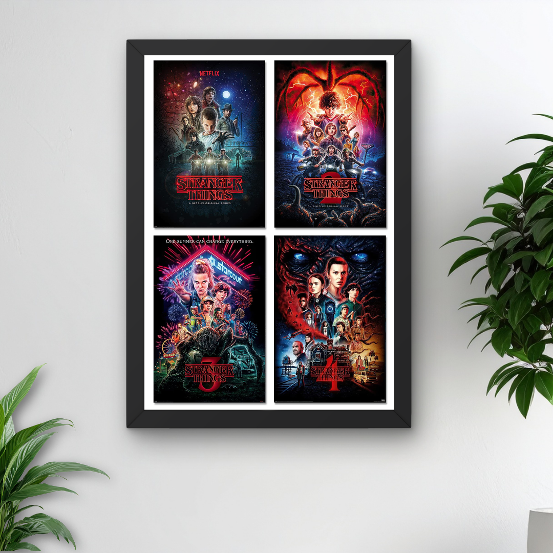 Stranger Things Poster A4 Framed Gift