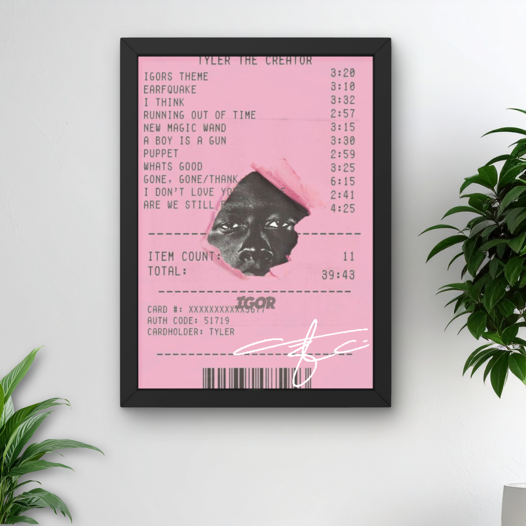 Tyler the creator Framed Poster – Bedroom Wall Art